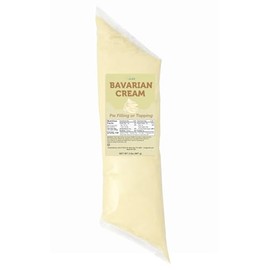 Bavarian Cream Pastry Filling (2lb)- Ready to Use Custard For Boston Cream Pie, Donuts And Eclairs– Professional Crema Pastelera For Cake Relleno- Easy Squeeze Bag
