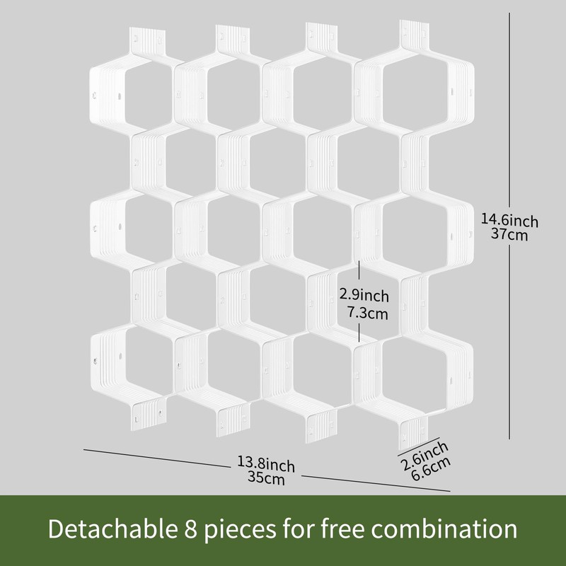 Kocuos Honeycomb Separator Adjustable Drawer Organizer Divider for Underwear Belt-Scarf