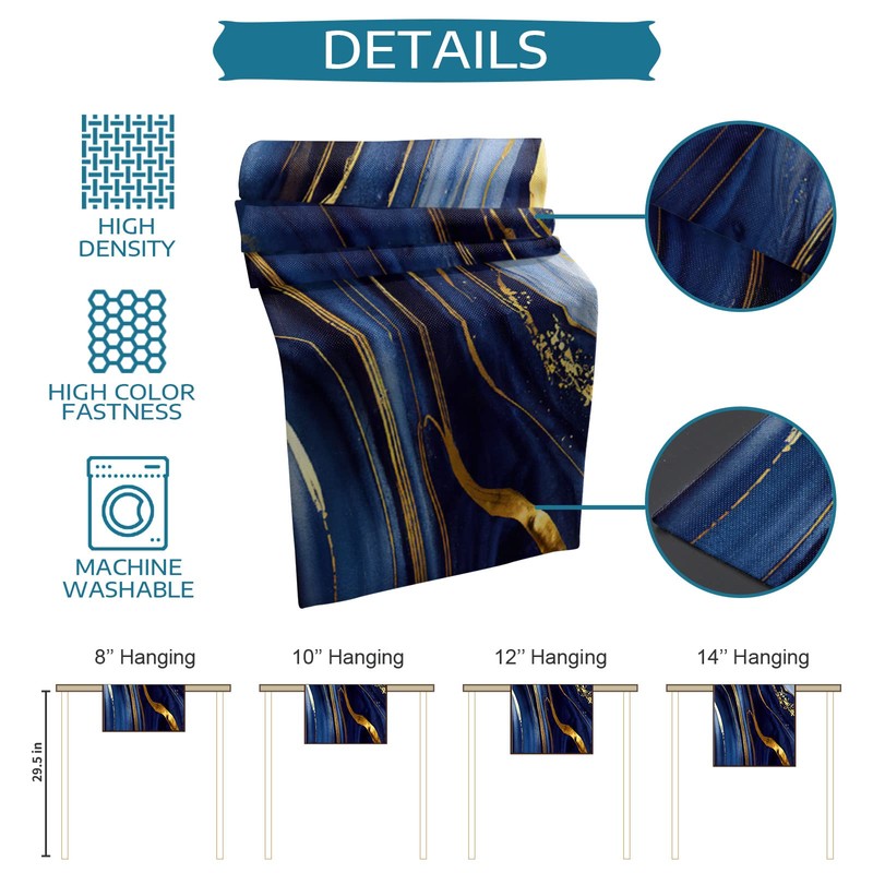 Falaniique Marble Table Runner 72 Inches Long Cotton Linen Kitchen