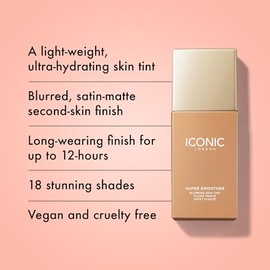 Super Smoother Blurring Skin Tint - Warm Medium by Iconic London for Women - 1.01 oz Makeup