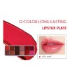 Paleta De 12 Labiales De Color 12 Duraderos Mate Intenso