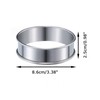 16 Pieces Double Rolled Tart Rings Stainless Steel Muffin Rings