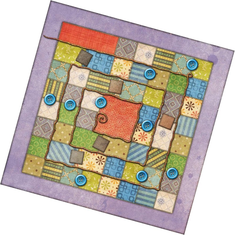 Lookout Games Patchwork Board Game - an Interactive Two-Player Quilting