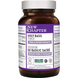 New Chapter New Chapter Holy Basil Force with Supercritical Holy Basil for Immune Support + Mood Support + Non-GMO Ingredients - 30 ct Vegetarian Capsules