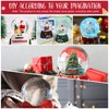 Mimorou 8 Pcs 4 Inch Plastic Snow Globes Clear Water
