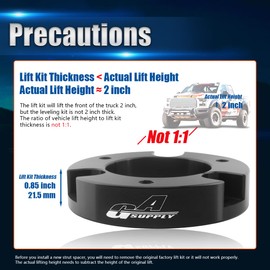 GAsupply 2" Front Leveling Lift Kits, Compatible with 1995-2004 Toyota Tacoma 4 Runner, 2 Inch Raise Strut Suspension Spacers