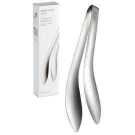 Aux Leye TN1375 Serving Tongs, Gift Box Included, Silver, Made in Japan