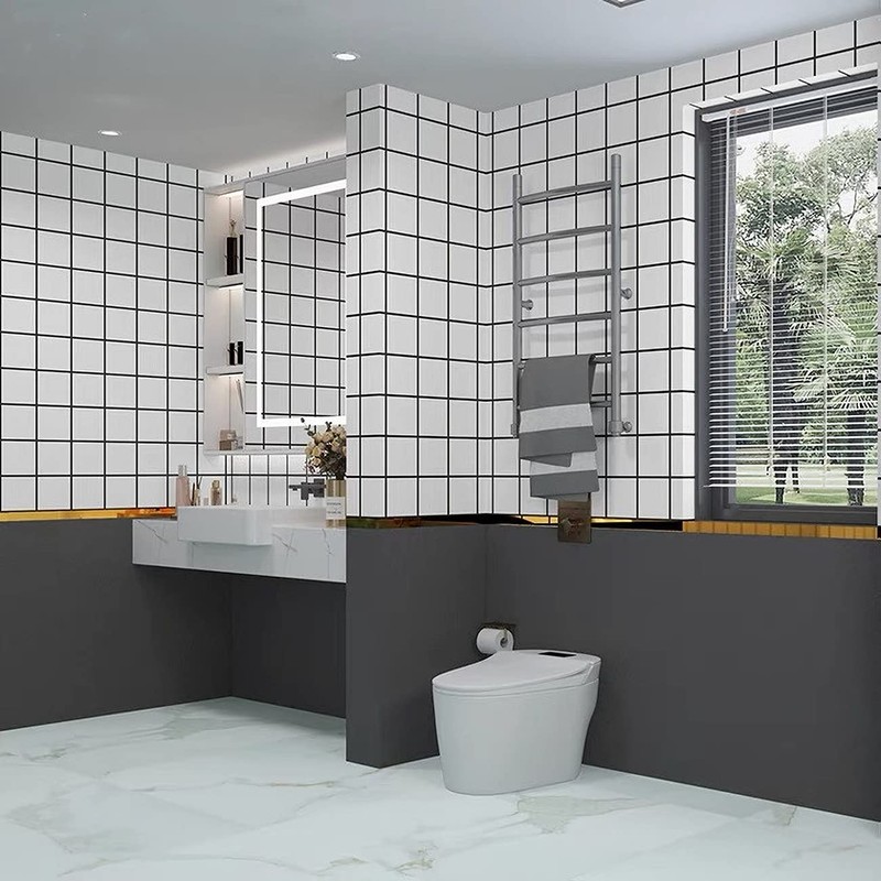 Wallpaper Sticker Black Remake Sheet Plain Removable Waterproof Sheet Cutting