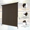 AOSKY Outdoor Roller Shades，Cordless Patio Shades Roll Up Outdoor Blinds，Roller