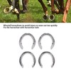 4pcs Horseshoes Aluminum Alloy Light Weight Reliable Practical Horse Riding