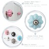 Nicola Spring 6 Pack Pink Ceramic Round Drawer Knobs with