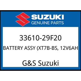 Suzuki OEM Part 33610-29F20 BATTERY ASSY (XT7B-BS, 12V6AH)
