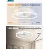 LEDIARY Ceiling Fans with Lights and Remote, 24'' Low Profile