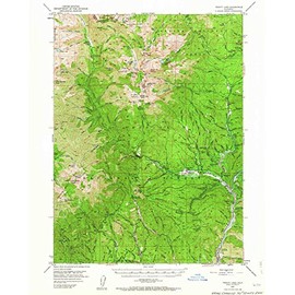 YellowMaps Trinity Lake CA topo map, 1:62500 Scale, 15 X 15 Minute, Historical, 1950, Updated 1964, 20.7 x 16.6 in - Tyvek