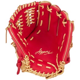Rawlings Baseball Glove Adult Soft Hypertech Colors [For Allfielders] Size 11.75 GR4HTCN55W Scarlet/Camel ※Right Throw