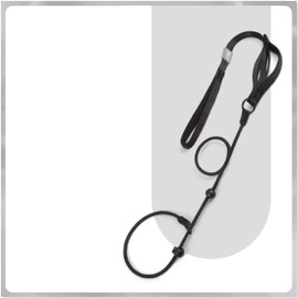 Arlinens Slip Lead For Dogs,Collar Dog Training Lead,1.6m Lightweight & Durable Nylon Slip Leads, Easy to Slip On,with Double Handle Heavy Duty Dog Leash, No Pull Puppy Walking Leash (Black)