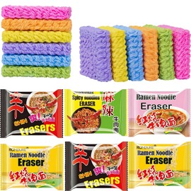 Pencil Top Erasers for Kids, Cute Animal Eraser Caps Bulk | Fun Pencil Toppers Classroom Rewards, Back to School Party Favors Supplies (Food Erasers)