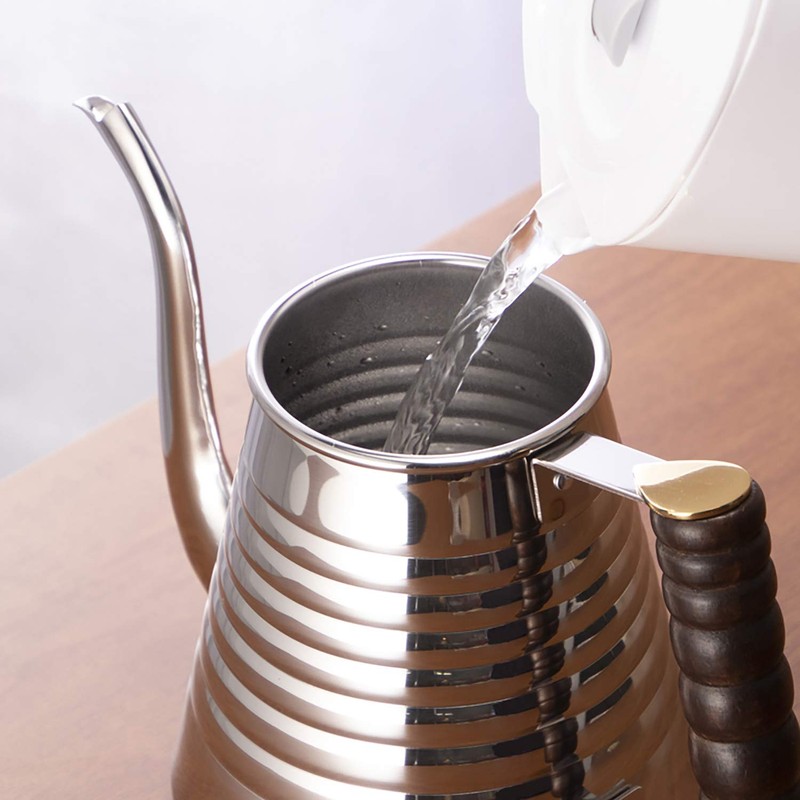 Kalita #52274 Pour-Over Coffee Pot, Wave, 33.8 fl oz (1