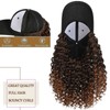 YEKEYI Headband Wig Human Hair Wigs Baseball cap Wig Curly