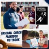 6 Pcs Baseball Playbook Notebook Gift Field Diagrams 8.5 x