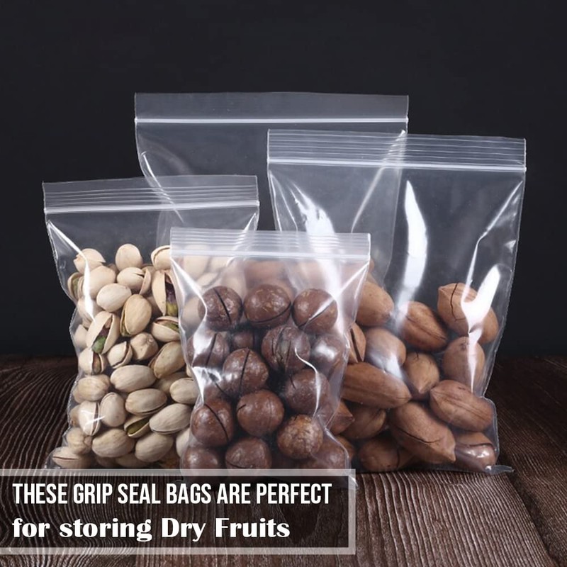 Isupli 100 x Grip Seal Bags 2.25" x 3" Reusable