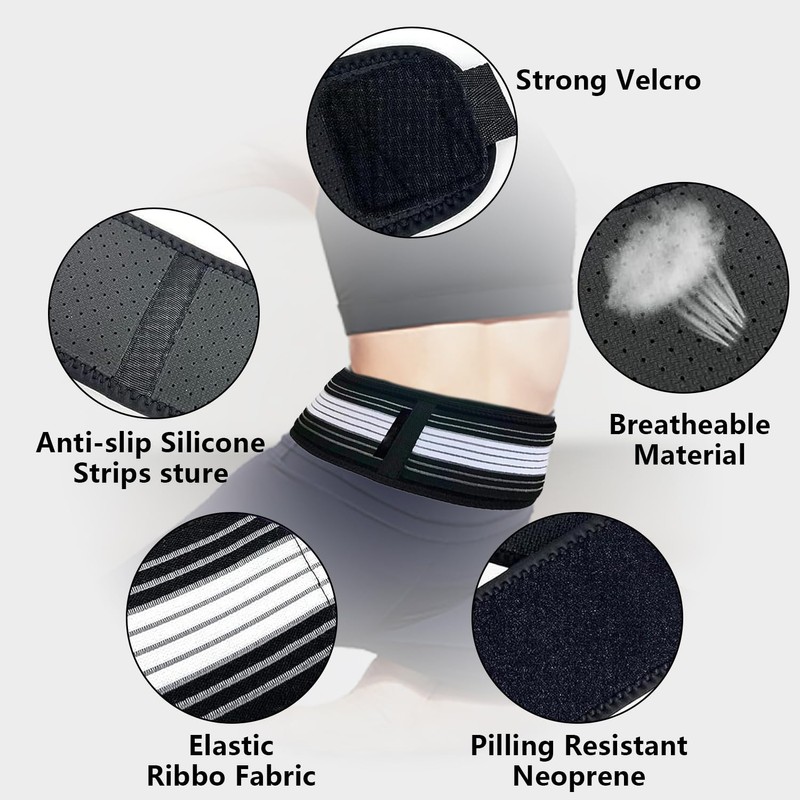 Katyjun Ortho Back Comfort Sciatica Belt, Non-Slip Adjustable Ortho Belt,