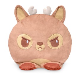 TeeTurtle Reversible 6" Deer Plushie - Comfy Cozy - Cute Kawaii Soft Fuzzy Stuffed Animal