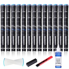 Goashpeaot Wrap Golf Grips 13 Pack ,With Regripping Kit ， Outstanding Tackiness and Advanced Surface Texture Enhances Control (Oversize, Blue)