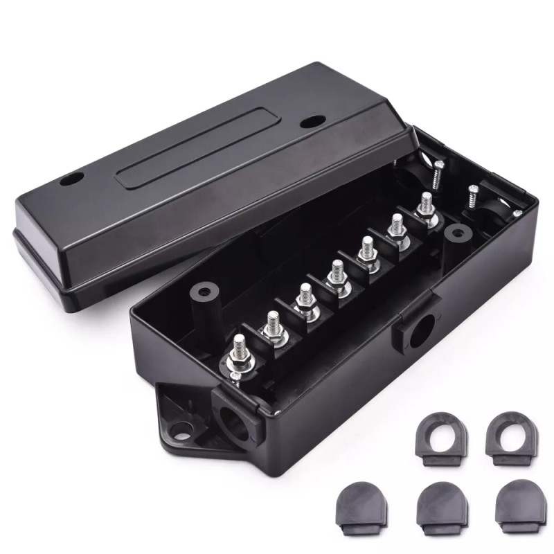 MICTUNING 7 Way Trailer Wire Cord Junction Box Weatherproof Block