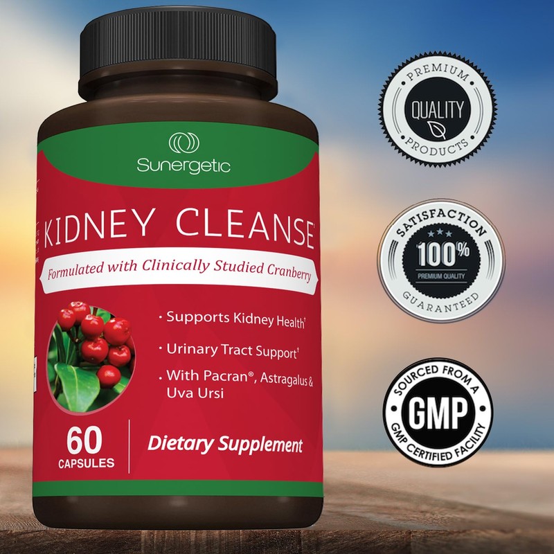 Sunergetic Premium Kidney Cleanse Supplement – Powerful Kidney Support Formula