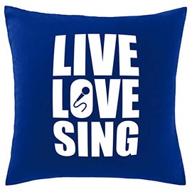 Hippowarehouse Live Love Sing Printed bedroom accessory cushion cover case 41x41cm
