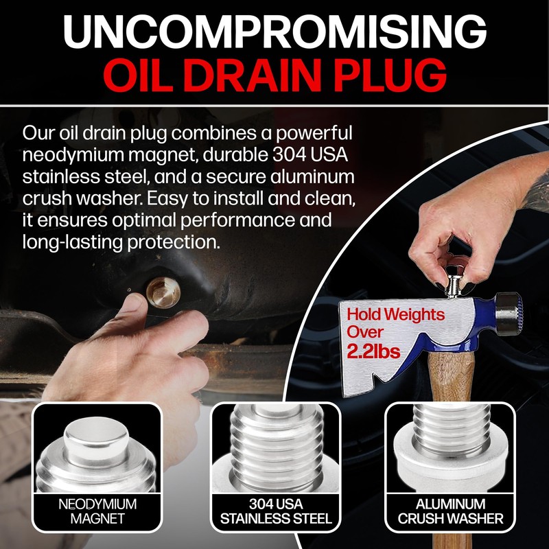 Votex - Magnetic Oil Drain Plug fits DuroMax XP13000HXT Generator