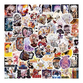 Café Aesthetic Cute Luffy Gear 5 One Piece 50 Calcomanias Stickers Contra Agua