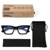 GLINDAR Cat Eye Blue Light Locking Glasses Vintage Narrow Square