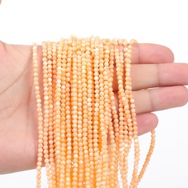 YANUAHI Natural Shell Beads for Jewelry Making 120pcs Puka Shells Beads 15 inches heishi Beads Strand, Natural 3mm Round Loose Seashell Beads for Seashell Jewelry, DIY Bracelets Necklaces