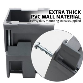 HUIXHAO Single Gang Electrical Outlet Box,Old Work, 14 Cubic Inch Junction Box,ETL Listed and 2 Hours Fire Certification, for Home Improvement (12 Pack)