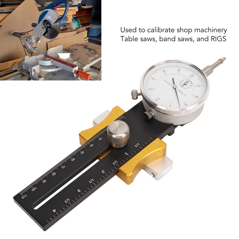 Fafeicy Table Saw Gauge, Woodworking Table Saw Gauge Adjustable Calibration