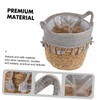 Alipis 1Pc Hand Woven Woven Fruit Basket Simple Decorative Vegetable