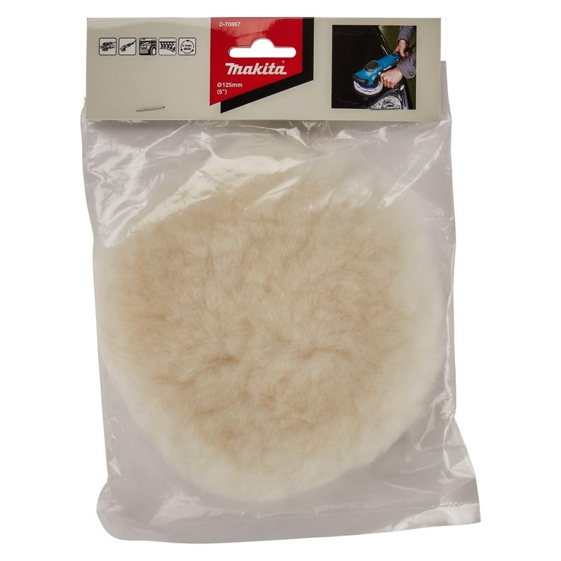 Makita D-70867 Wool Polishing Pad 125 mm