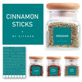 Spice Jar Labels - Teal