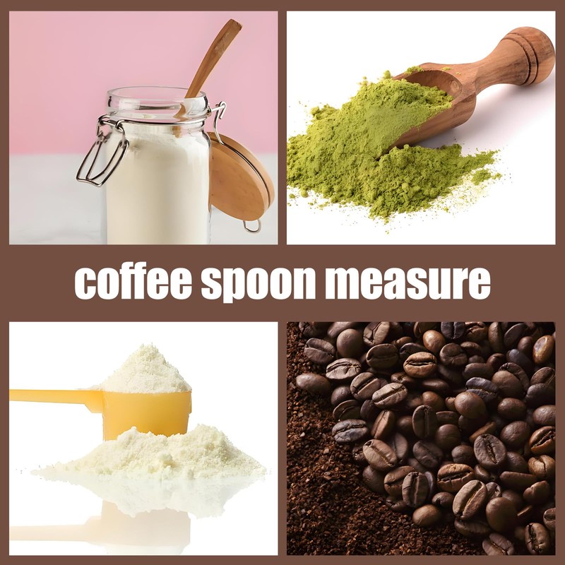 2PCS Gold Finished Stainless Coffee Measuring Spoon, Protein Scoop, Ancient
