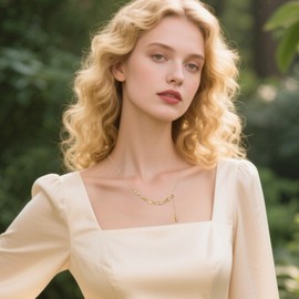 TaYolnFaSo Emerald Cut Y Shape Necklace 18K Gold Plated Cubic Zirconia Y Lariat Necklace Emerald Cut Jewelry Unique Gift for Women, Gold Plated, Cubic Zirconia