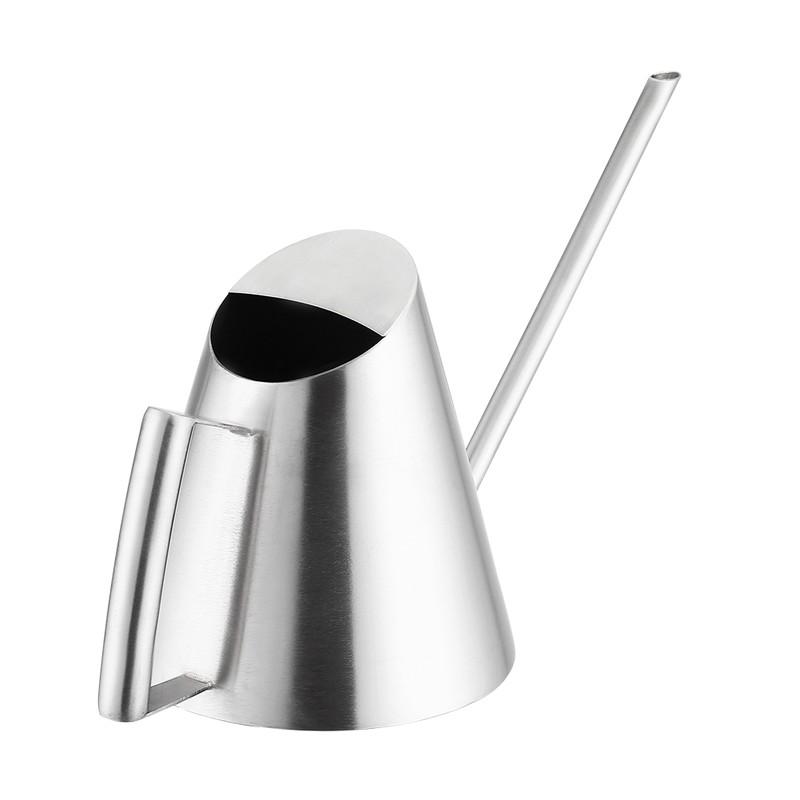 900ml Stainless Steel Watering Can Brushed Garden Planting Indoor Outdoor