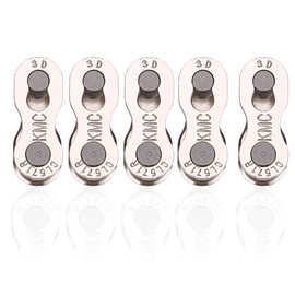 GLOGLOW 5 Pairs Bicycle Links, Heavy Duty Bike Quick Release Chain Master Link Magic Joint Connector 8/9/10 Speed as Outdoor Spares(8/7/6 speed)