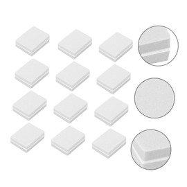Baluue 40pcs Art Sponge Buffing Blocks Double-sided Polishing Nail Files for Manicure Easy to Use for Home Salon Grey