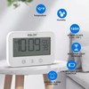TiooDre Bathroom Clock, LCD Digital Shower Alarm Clock, Waterproof Bathroom