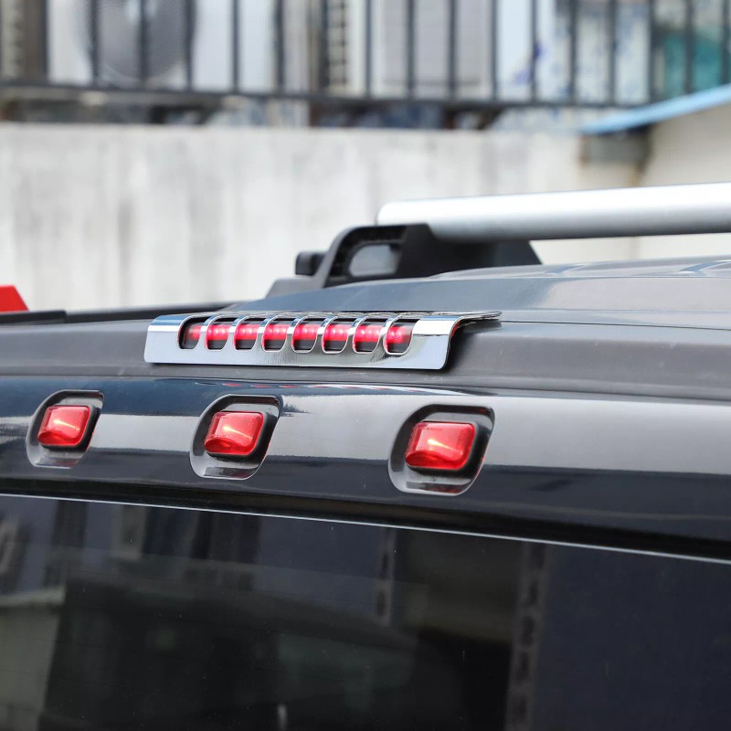 car-attention Alloy Rear Tailgate 3rd High Brake Light Trim Cover