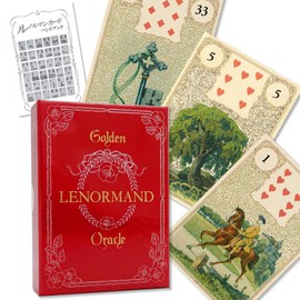 Golden Lenormand Oracle FLATLAND Japanese Instruction Manual Included (English Language Not Guaranteed)