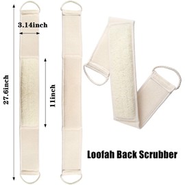 Esponja de Lufa Exfoliante FEBSNOW 4 pzas – Limpieza profunda y piel renovada