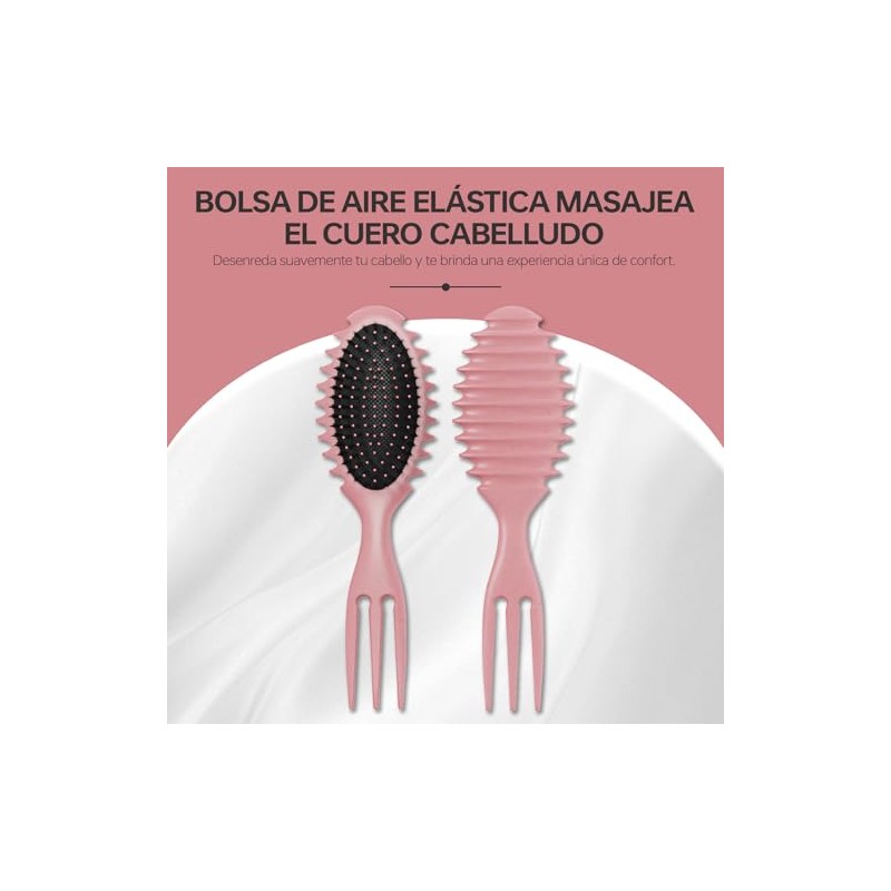 Cepillo Para Cabello Rizado Para Mujeres, Peine Para Peinar Ondas,